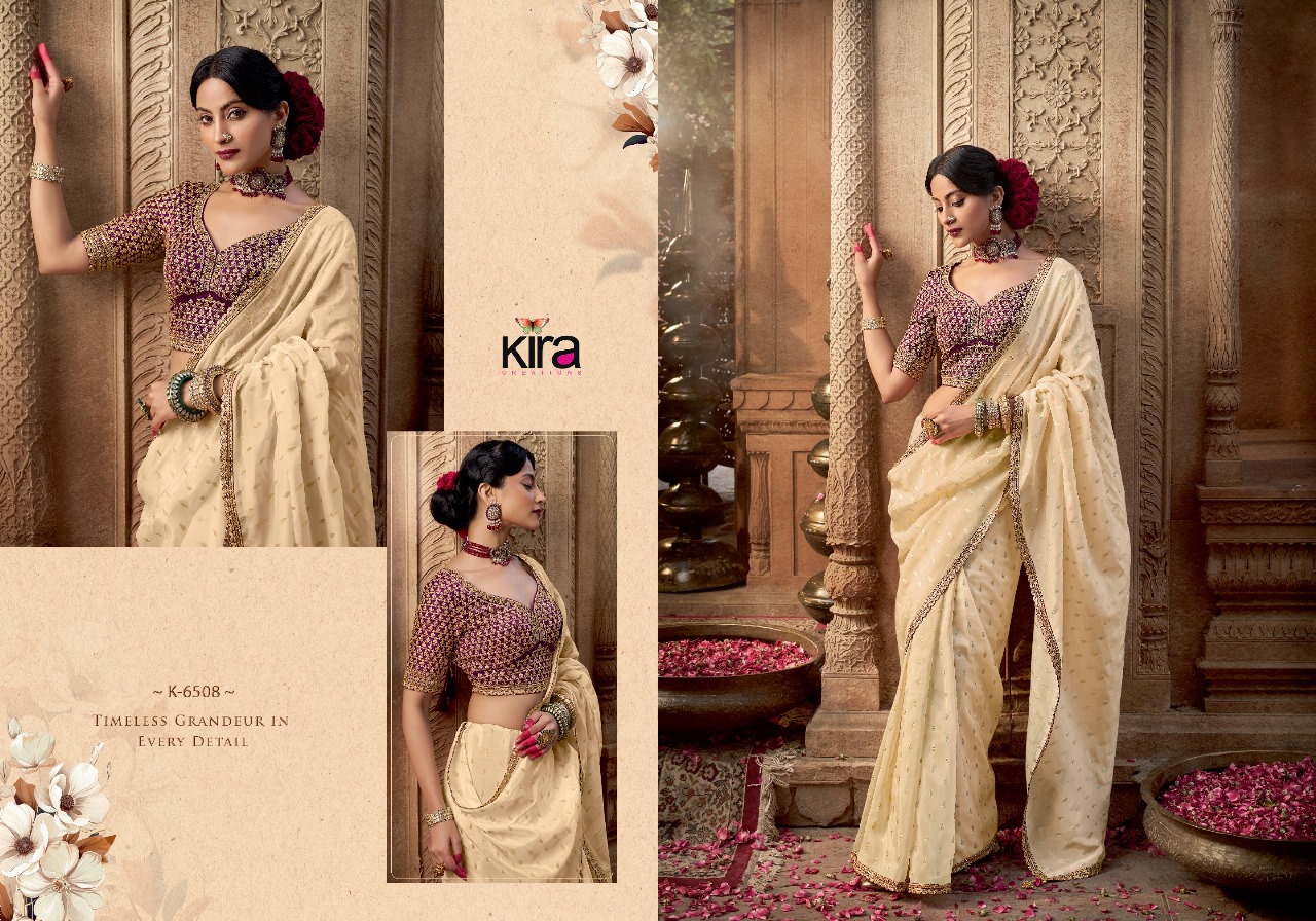 Kashvi Kira Pure Viscose Wholesale Crape Saree Collection - Image 13