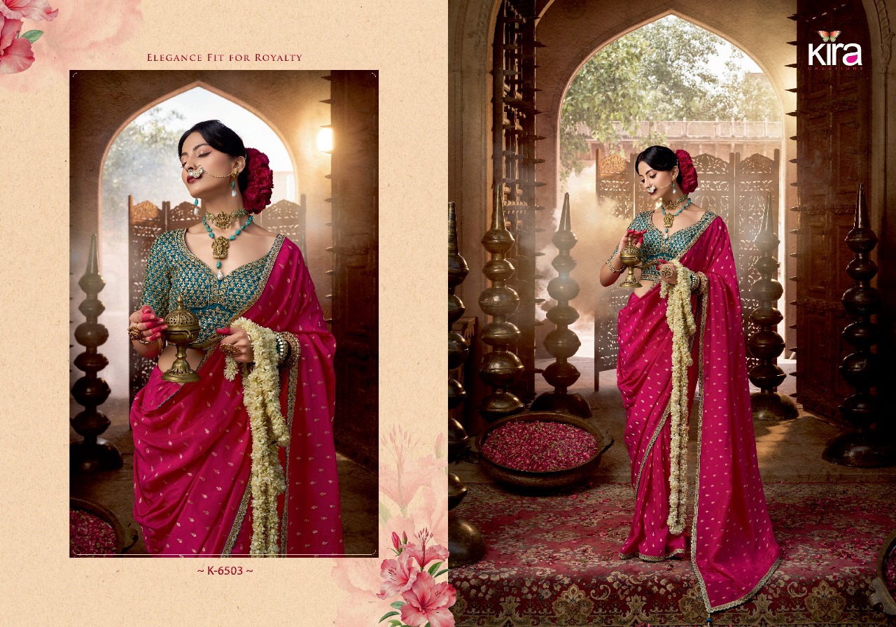 Kashvi Kira Pure Viscose Wholesale Crape Saree Collection - Image 4