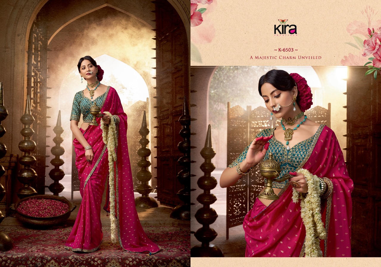 Kashvi Kira Pure Viscose Wholesale Crape Saree Collection - Image 6