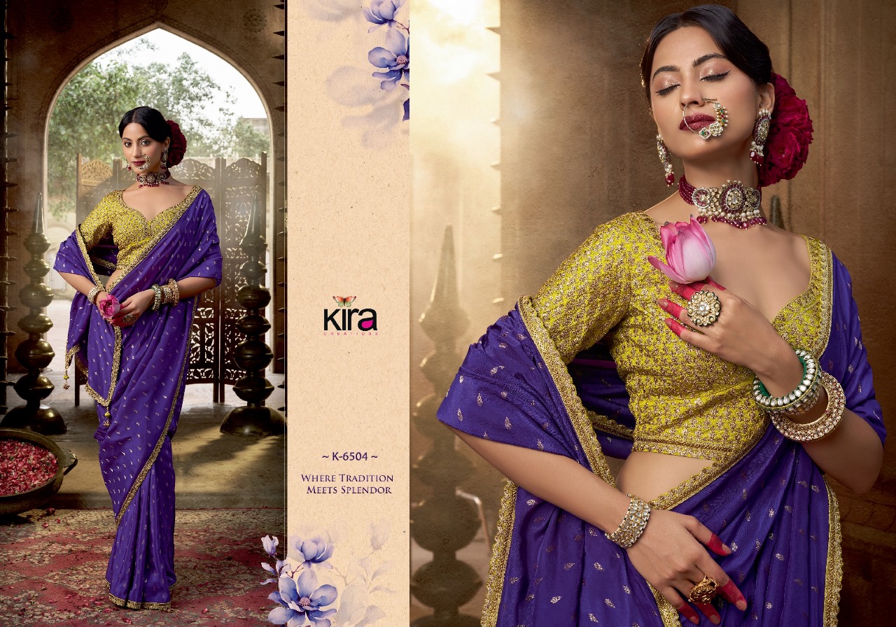 Kashvi Kira Pure Viscose Wholesale Crape Saree Collection - Image 7