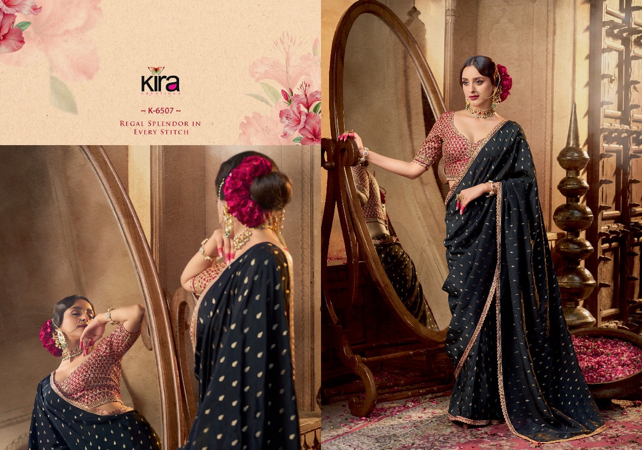 Kashvi Kira Pure Viscose Wholesale Crape Saree Collection - Image 8