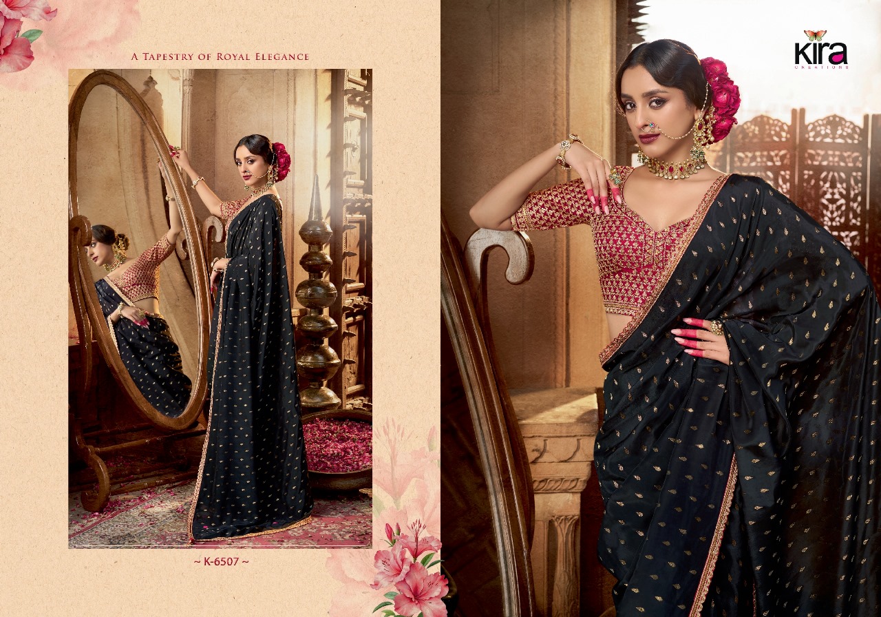 Kashvi Kira Pure Viscose Wholesale Crape Saree Collection - Image 9