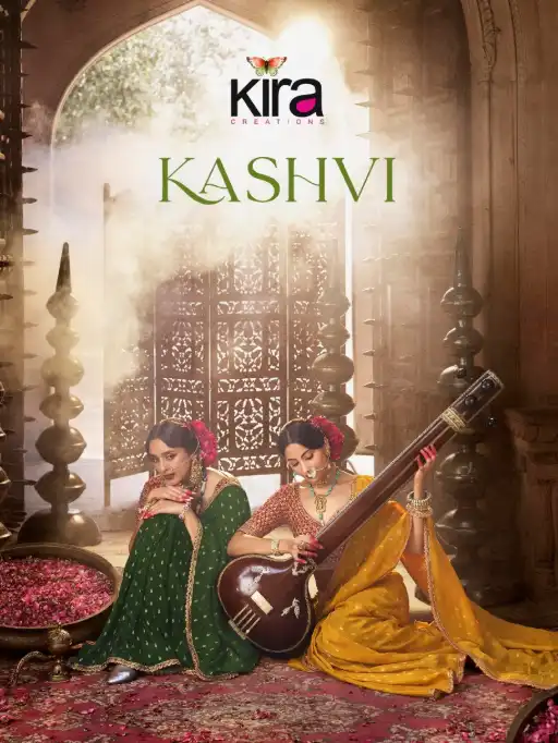 Kashvi Kira Pure Viscose Wholesale Crape Saree Collection