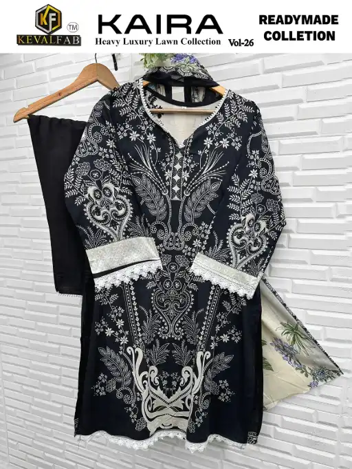 Keval Kaira Vol-26 Wholesale Readymade Karachi Pakistani Suit - Image 9