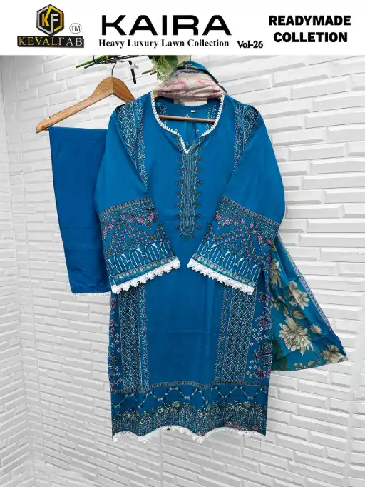 Keval Kaira Vol-26 Wholesale Readymade Karachi Pakistani Suit - Image 4