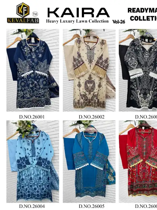 Keval Kaira Vol-26 Wholesale Readymade Karachi Pakistani Suit - Image 13