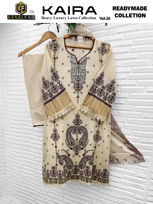 Keval Kaira Vol-26 Wholesale Readymade Karachi Pakistani Suit - Image 8