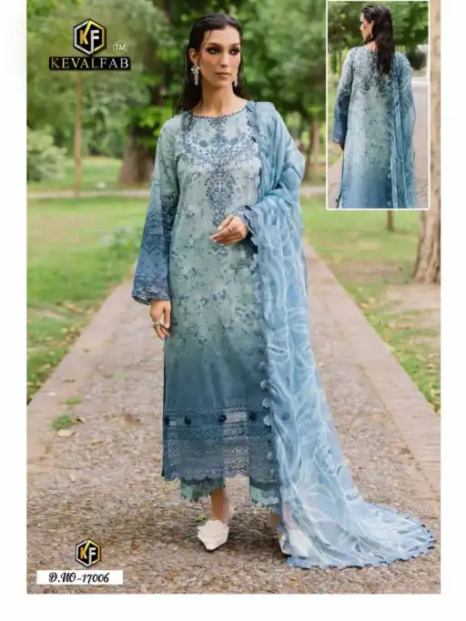 Keval Maryum And Maria Vol 17 Wholesale Cotton Pakistani Salwar Kameez - Image 5