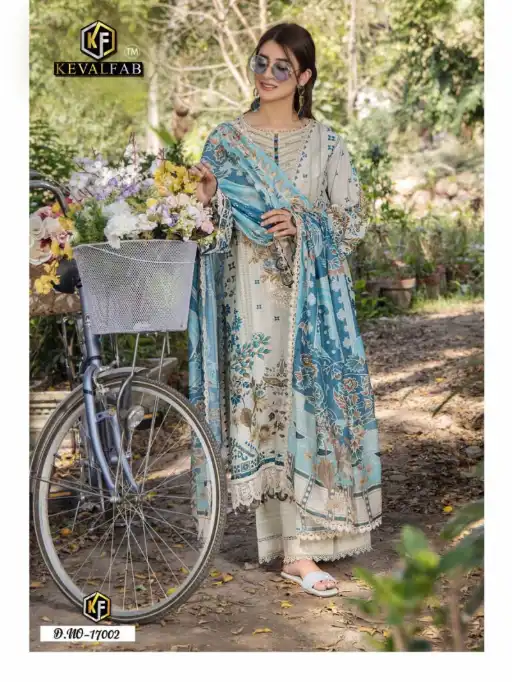 Keval Maryum And Maria Vol 17 Wholesale Cotton Pakistani Salwar Kameez - Image 6