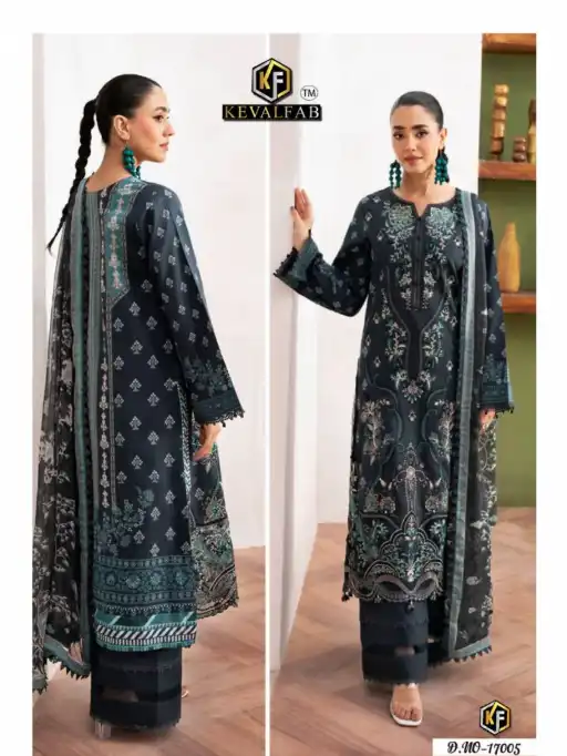 Keval Maryum And Maria Vol 17 Wholesale Cotton Pakistani Salwar Kameez - Image 7