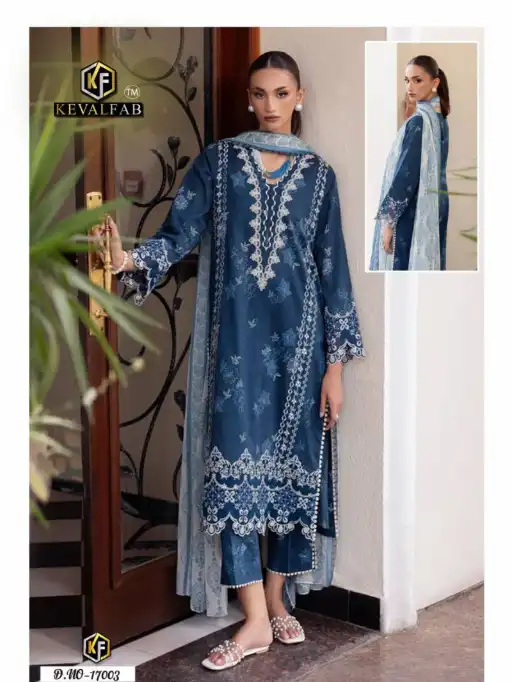 Keval Maryum And Maria Vol 17 Wholesale Cotton Pakistani Salwar Kameez - Image 3