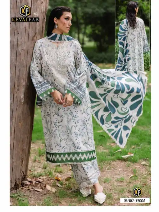 Keval Maryum And Maria Vol 17 Wholesale Cotton Pakistani Salwar Kameez - Image 4