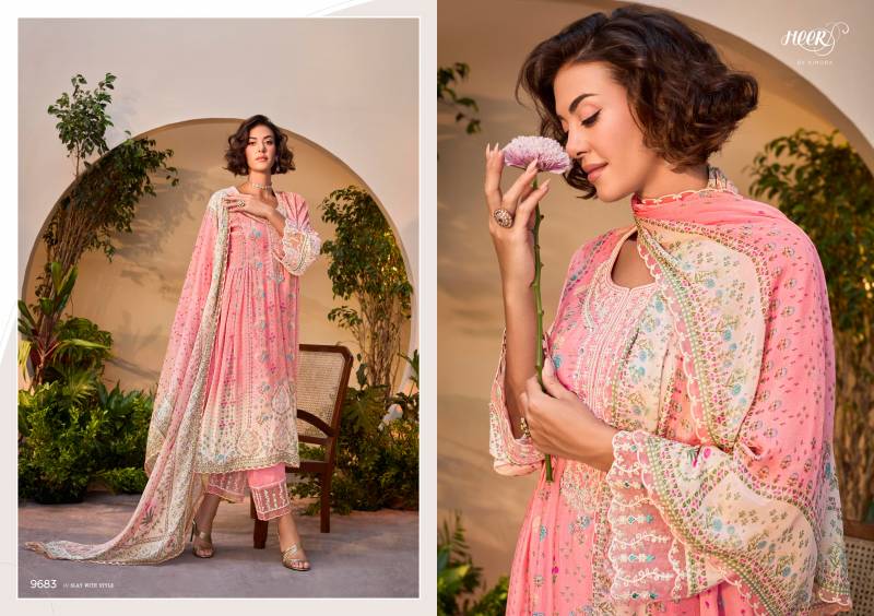 Kimora Heer Titliyain Wholesale Maslin Digital Printed Salwar Kameez Collection — Wholesale Salwar Suits, Kimora wholesale from Surat - Gallery Image 5