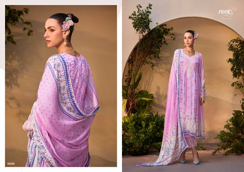 Kimora Heer Titliyain Wholesale Maslin Digital Printed Salwar Kameez Collection — Wholesale Salwar Suits, Kimora wholesale from Surat - Gallery Image 6