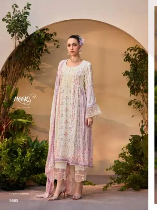 Kimora Heer Titliyain Wholesale Maslin Digital Printed Salwar Kameez Collection — Wholesale Salwar Suits, Kimora wholesale from Surat — view 1