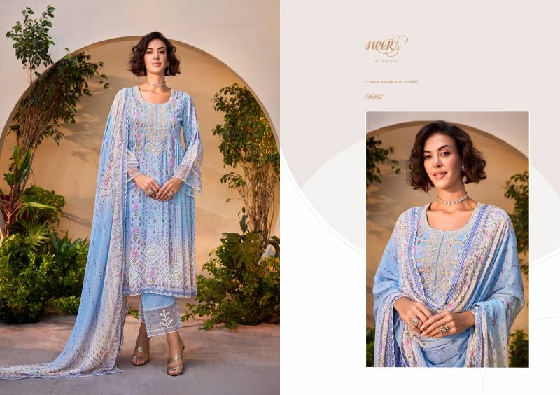 Kimora Heer Titliyain Wholesale Maslin Digital Printed Salwar Kameez Collection — Wholesale Salwar Suits, Kimora wholesale from Surat - Gallery Image 2