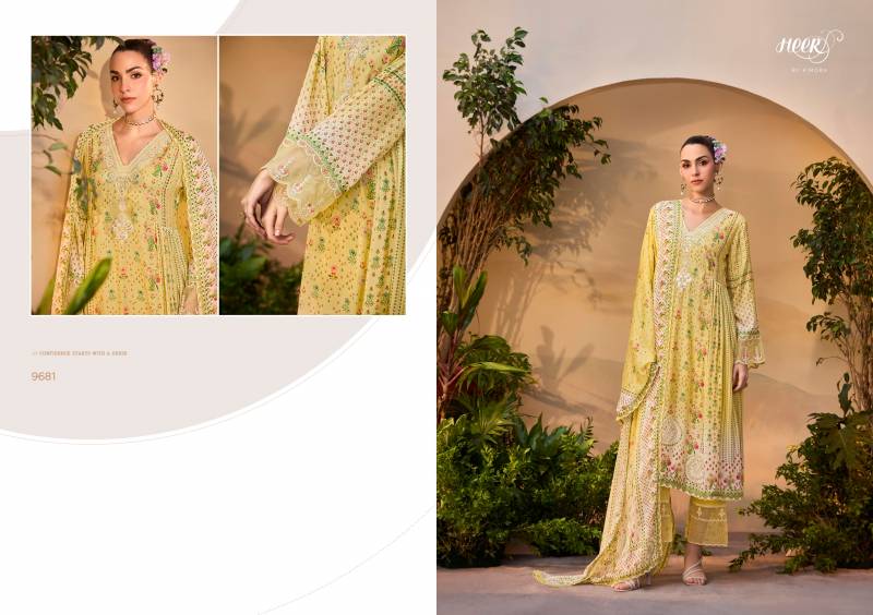 Kimora Heer Titliyain Wholesale Maslin Digital Printed Salwar Kameez Collection — Wholesale Salwar Suits, Kimora wholesale from Surat - Gallery Image 3