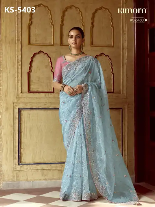 Kimora Pankhudi Wholesale Designer Saree Collection — Wholesale, Kimora wholesale from Surat — view 13