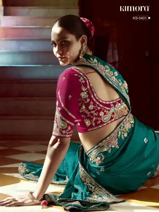Kimora Pankhudi Wholesale Designer Saree Collection — Wholesale, Kimora wholesale from Surat — view 19
