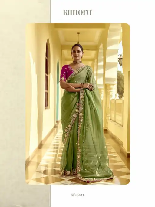 Kimora Pankhudi Wholesale Designer Saree Collection — Wholesale, Kimora wholesale from Surat — view 3