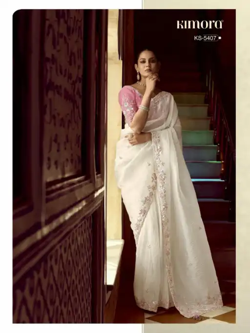 Kimora Pankhudi Wholesale Designer Saree Collection — Wholesale, Kimora wholesale from Surat — view 7