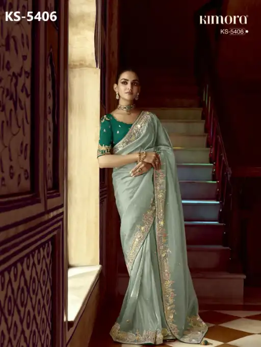 Kimora Pankhudi Wholesale Designer Saree Collection — Wholesale, Kimora wholesale from Surat — view 9