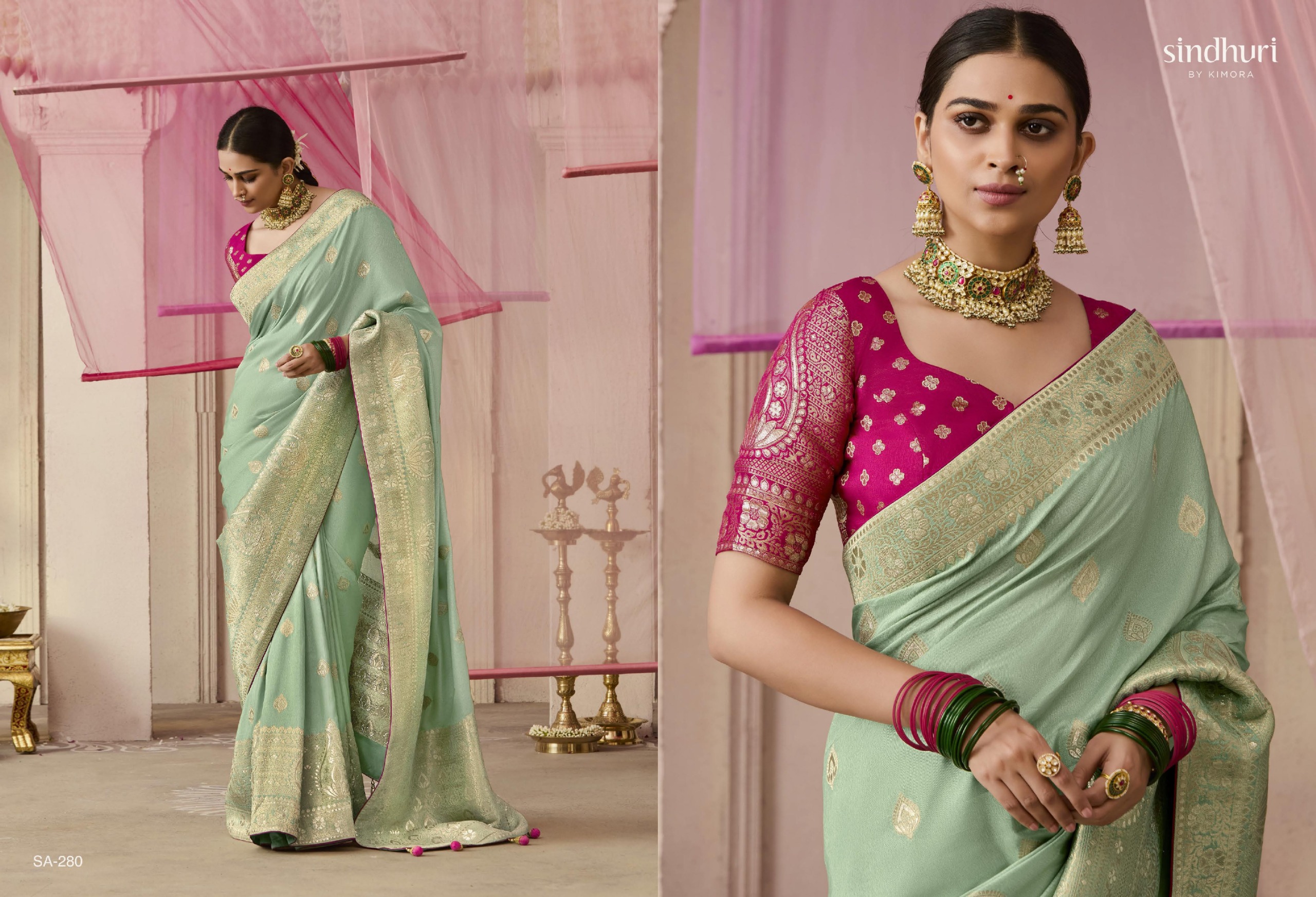 Kimora Premika 277 to 287 Dola Viscose Silk Saree Collection — Wholesale Sarees, Kimora wholesale from Surat — view 10