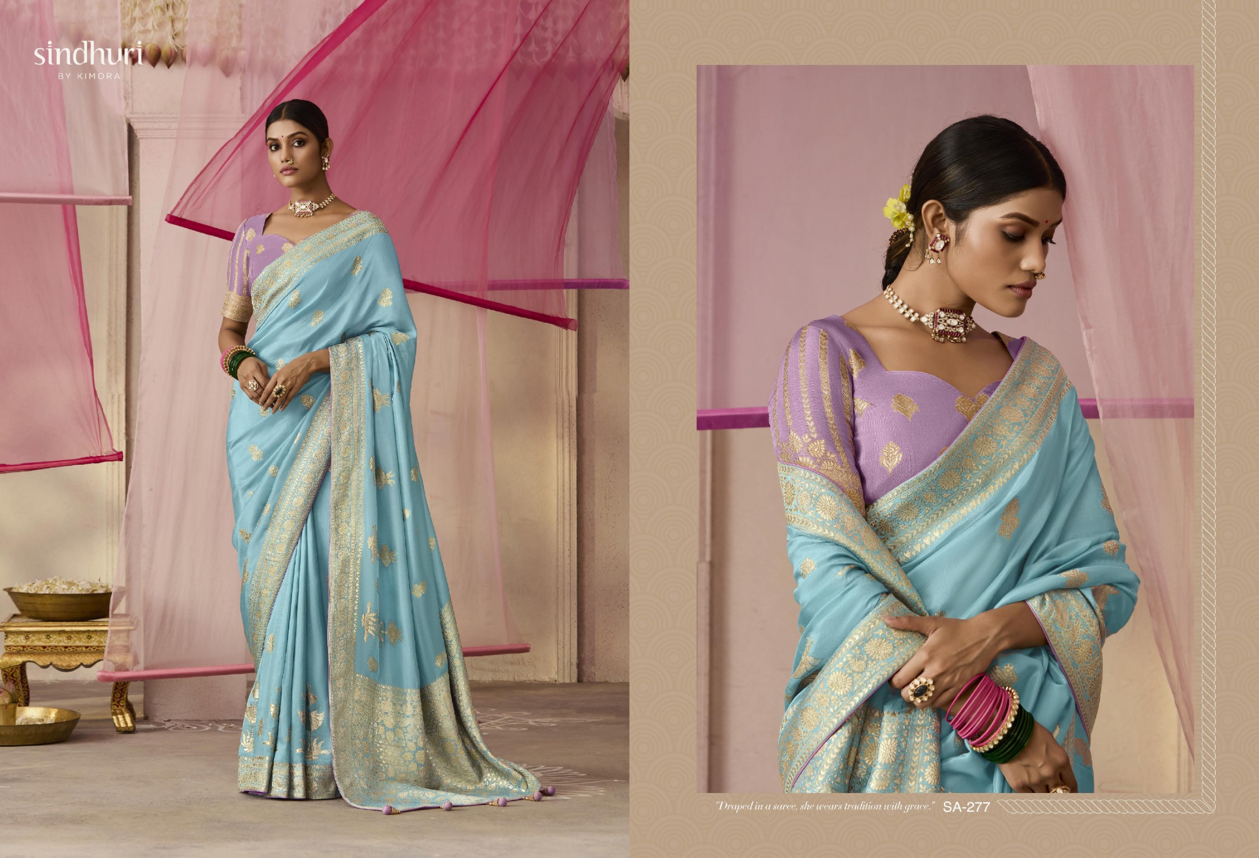 Kimora Premika 277 to 287 Dola Viscose Silk Saree Collection — Wholesale Sarees, Kimora wholesale from Surat — view 7