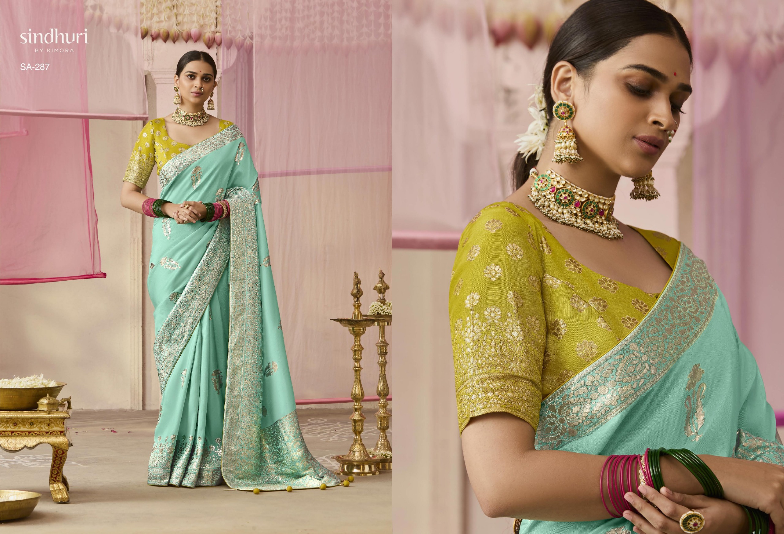 Kimora Premika 277 to 287 Dola Viscose Silk Saree Collection — Wholesale Sarees, Kimora wholesale from Surat — view 5