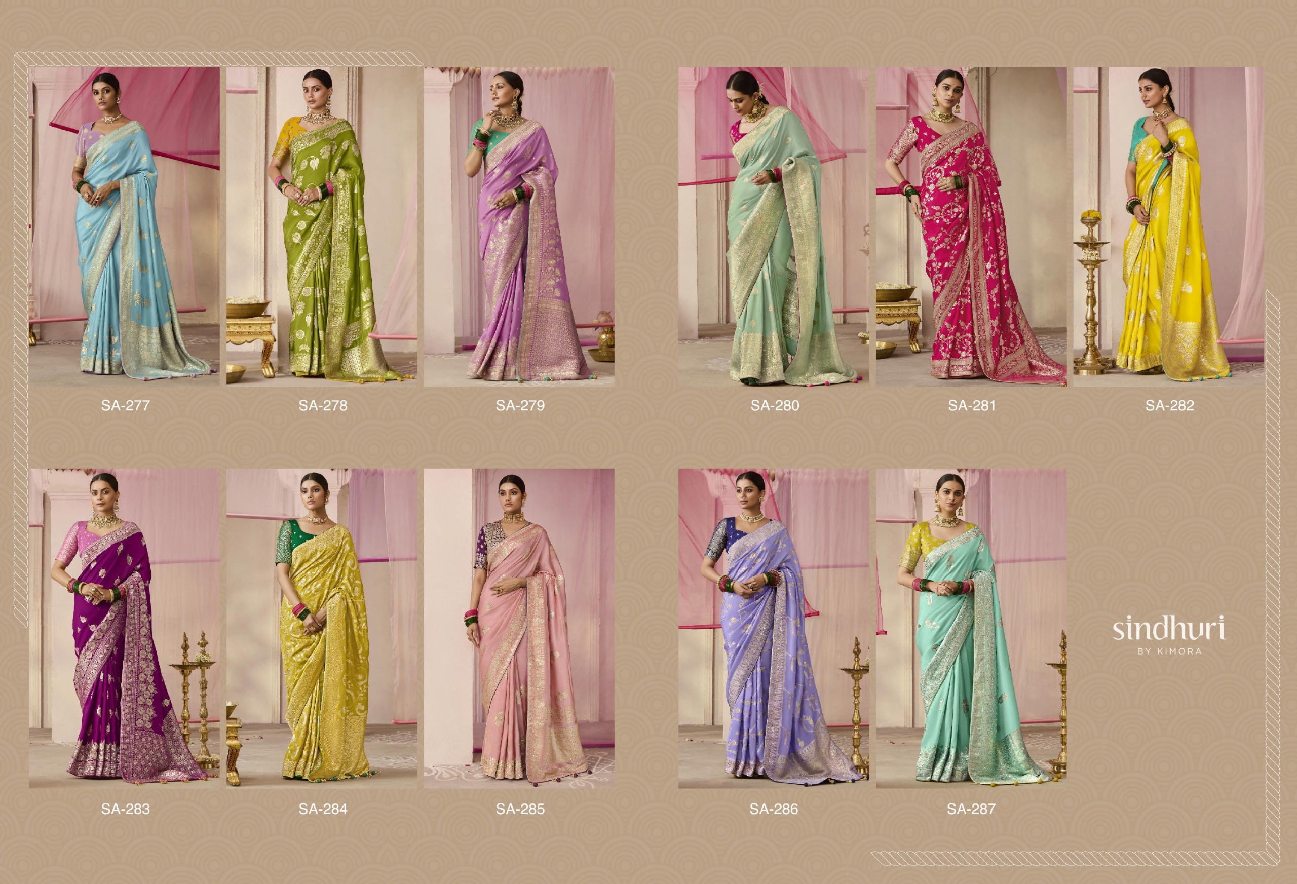 Kimora Premika 277 to 287 Dola Viscose Silk Saree Collection — Wholesale Sarees, Kimora wholesale from Surat — view 13