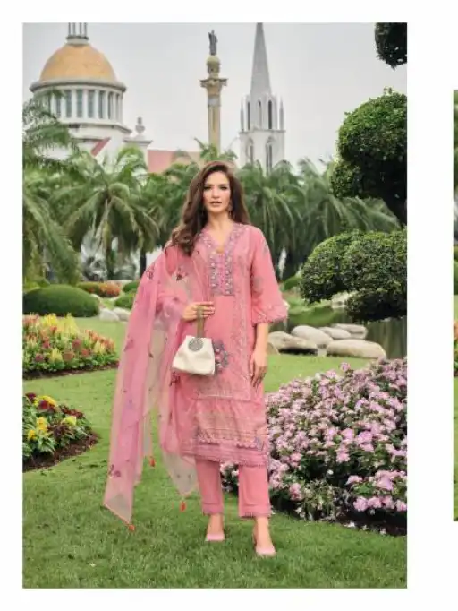 Lady Leela Kainat Wholesale Maslin Printed Kurti Pant With Dupatta