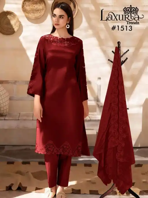 Laxuria Trendz 1513 Wholesale Silk Readymade Salwar Suit Collection