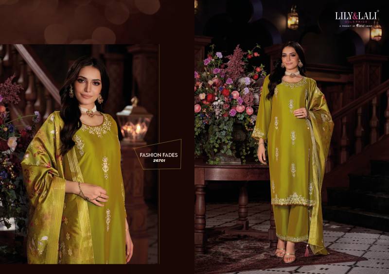 Lily And Lali Nazaare Wholesale Viscose Readymade Salwar Suit Catalog - Image 2