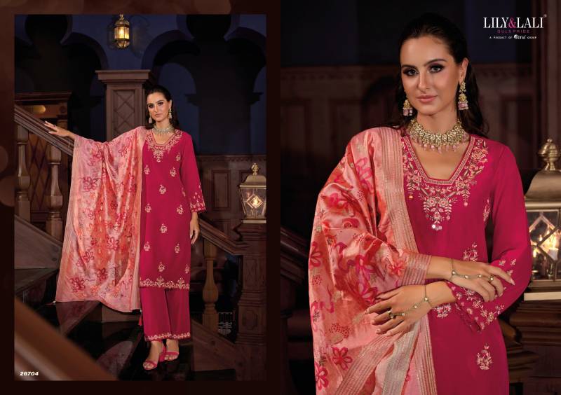 Lily And Lali Nazaare Wholesale Viscose Readymade Salwar Suit Catalog - Image 5