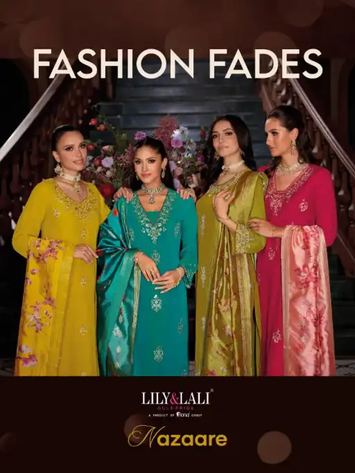 Lily And Lali Nazaare Wholesale Viscose Readymade Salwar Suit Catalog