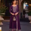 Lily and Lali Anarkali 2 Wholesale Embroidery Vichitra Silk Anarkali Suit