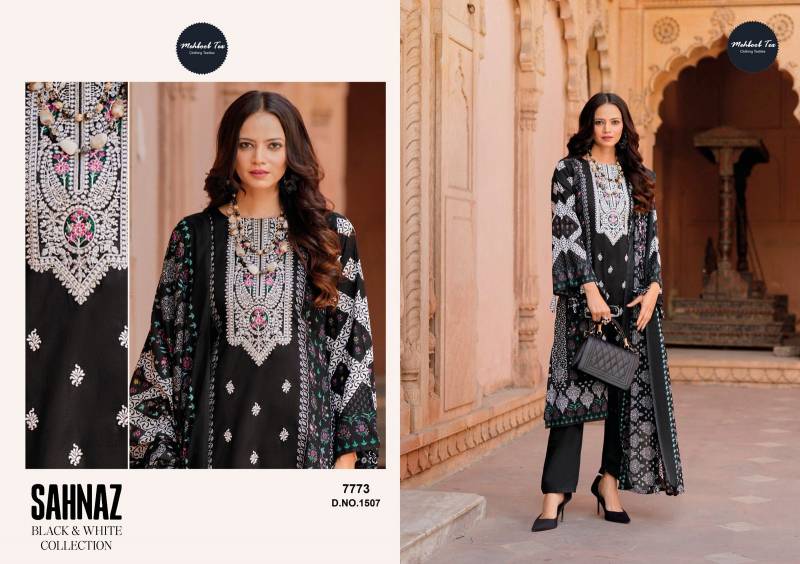 Mehboob Tex Sahnaz Wholesale Cotton Pakistani Suit Catalog - Image 5