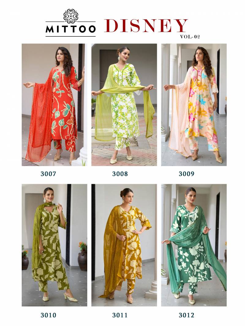 Mittoo Disney Vol 2 Wholesale Rayon Kurti With Bottom Dupatta - Image 7