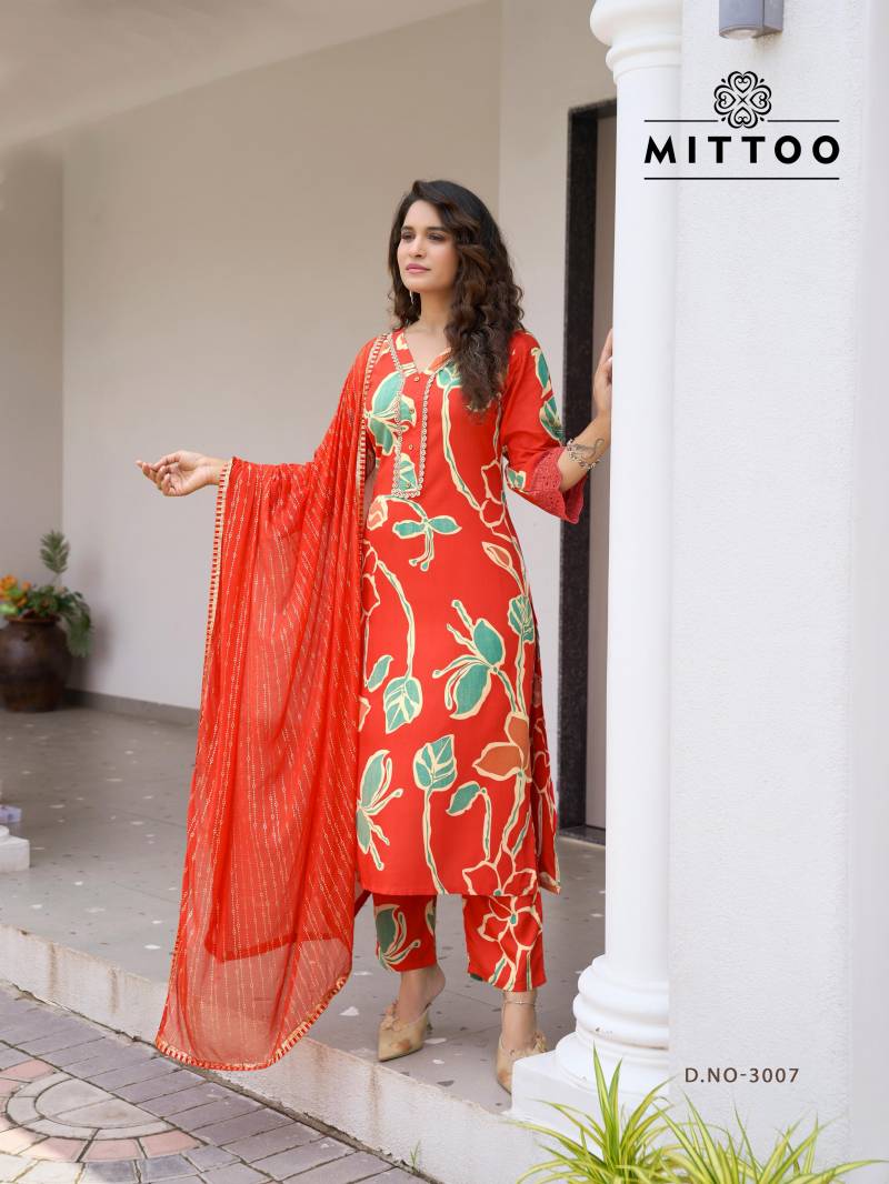Mittoo Disney Vol 2 Wholesale Rayon Kurti With Bottom Dupatta - Image 2