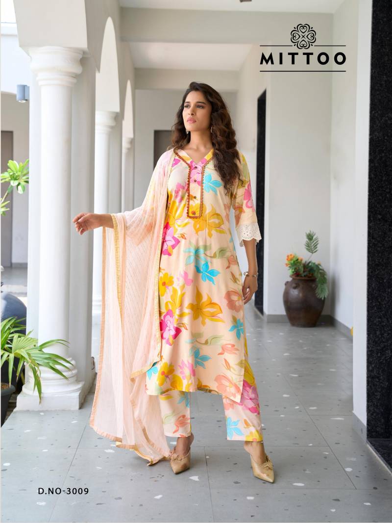 Mittoo Disney Vol 2 Wholesale Rayon Kurti With Bottom Dupatta - Image 5