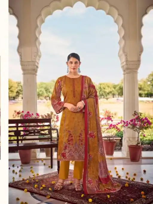 Mumtaz Arts Falaknuma Wholesale Satin Salwar Suit Collection - Image 5