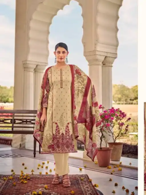 Mumtaz Arts Falaknuma Wholesale Satin Salwar Suit Collection - Image 4