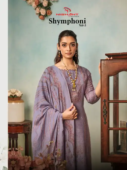 Nishant Fashion Shymphoni Vol 3 Wholesale Viscose Muslin Salwar kameez
