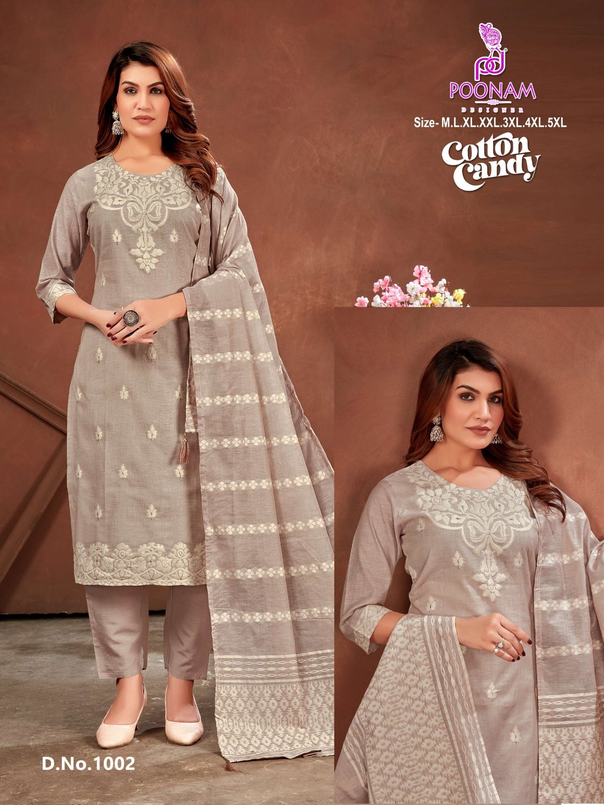 Poonam Designer Luxury Lilen Wholesale Cotton Readymade Salwar Suit