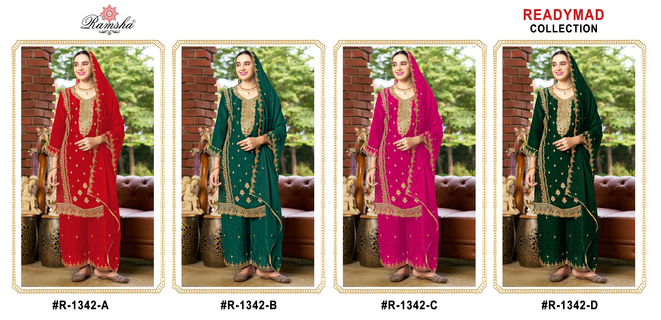 RAMSHA R 1342 NX Wholesale Readymade Salwar Suit Catalog - Image 5