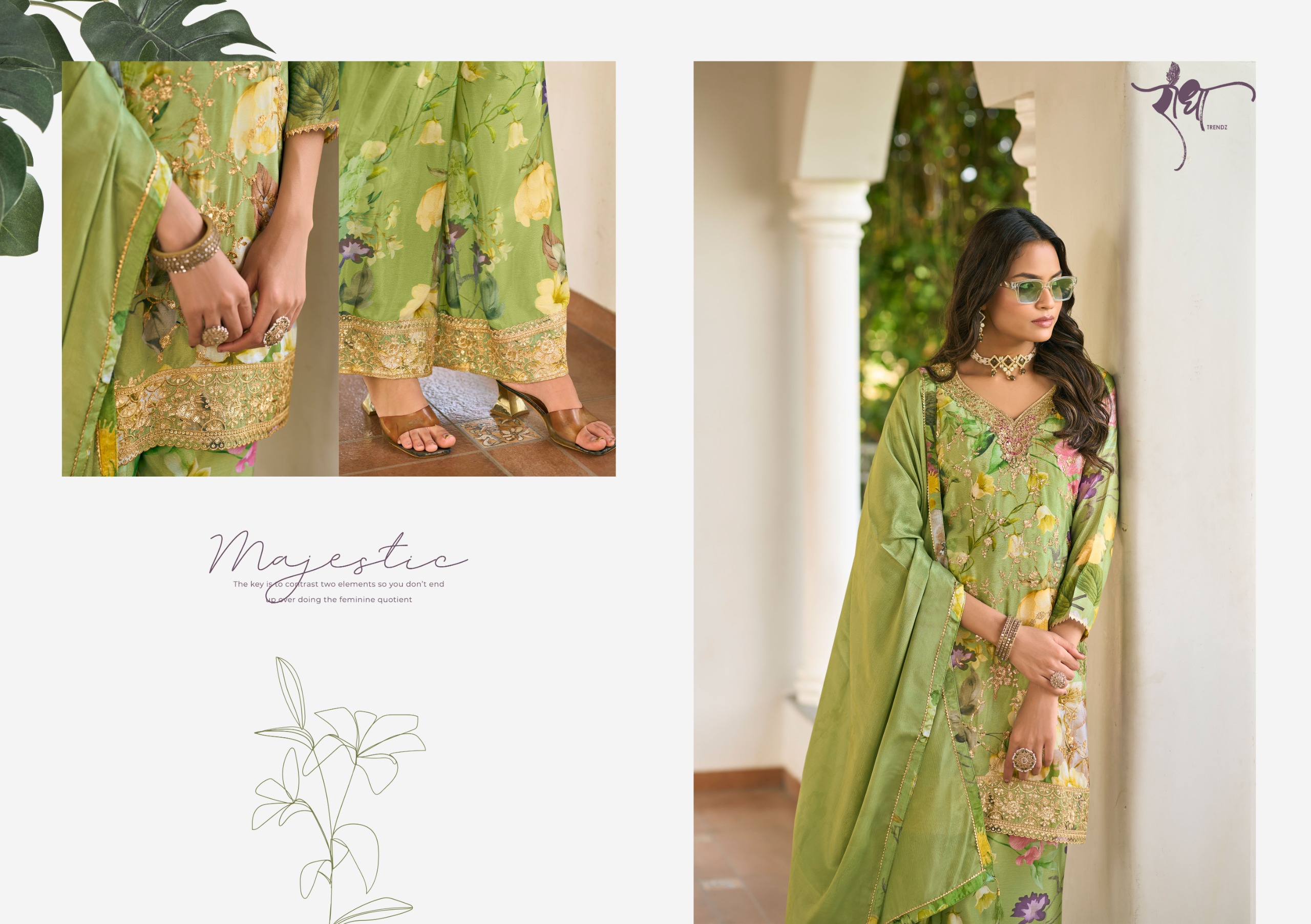 Radha Trendz Phool Wholesale Premium Chinon Salwar Suit - Image 12