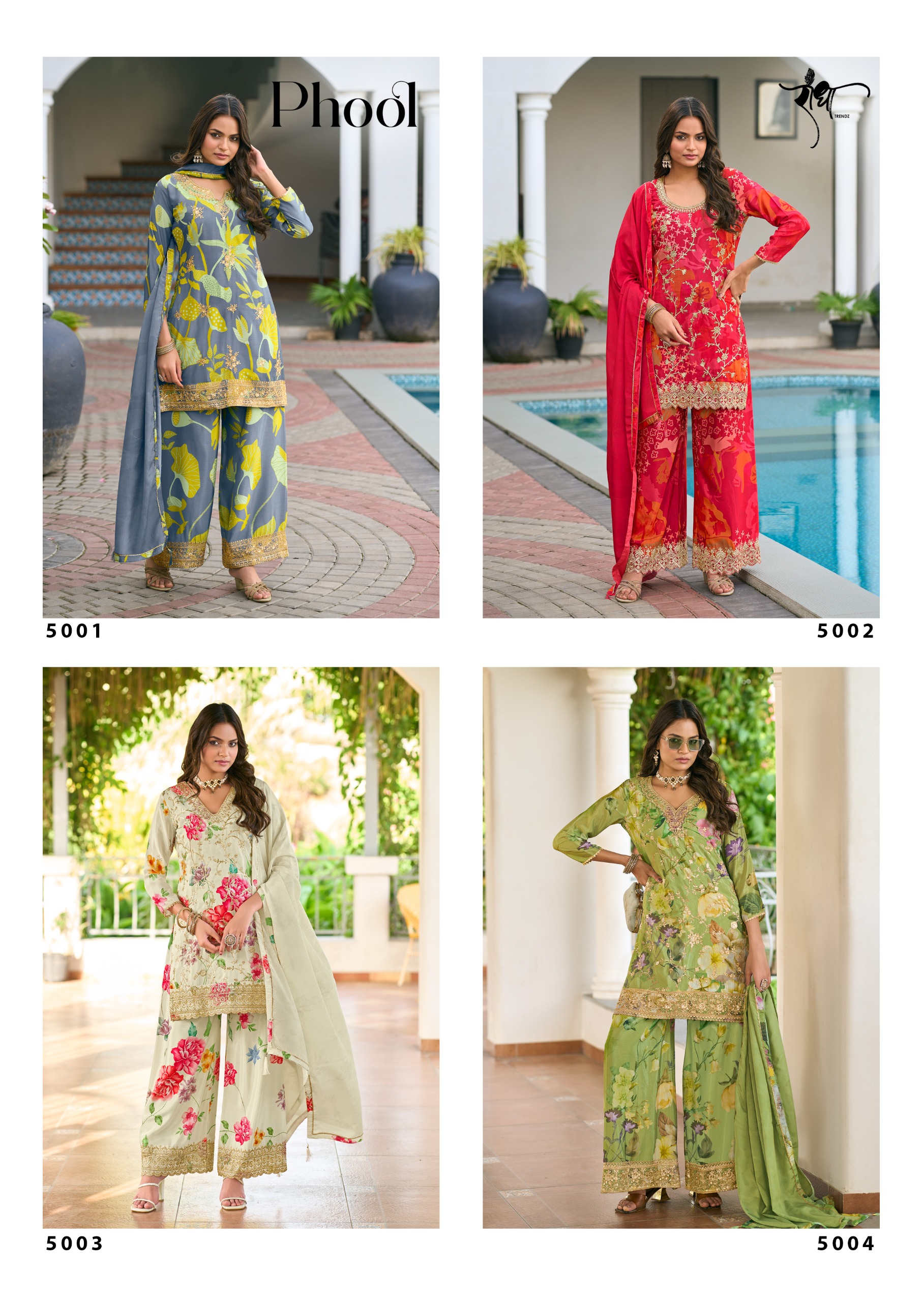 Radha Trendz Phool Wholesale Premium Chinon Salwar Suit - Image 14