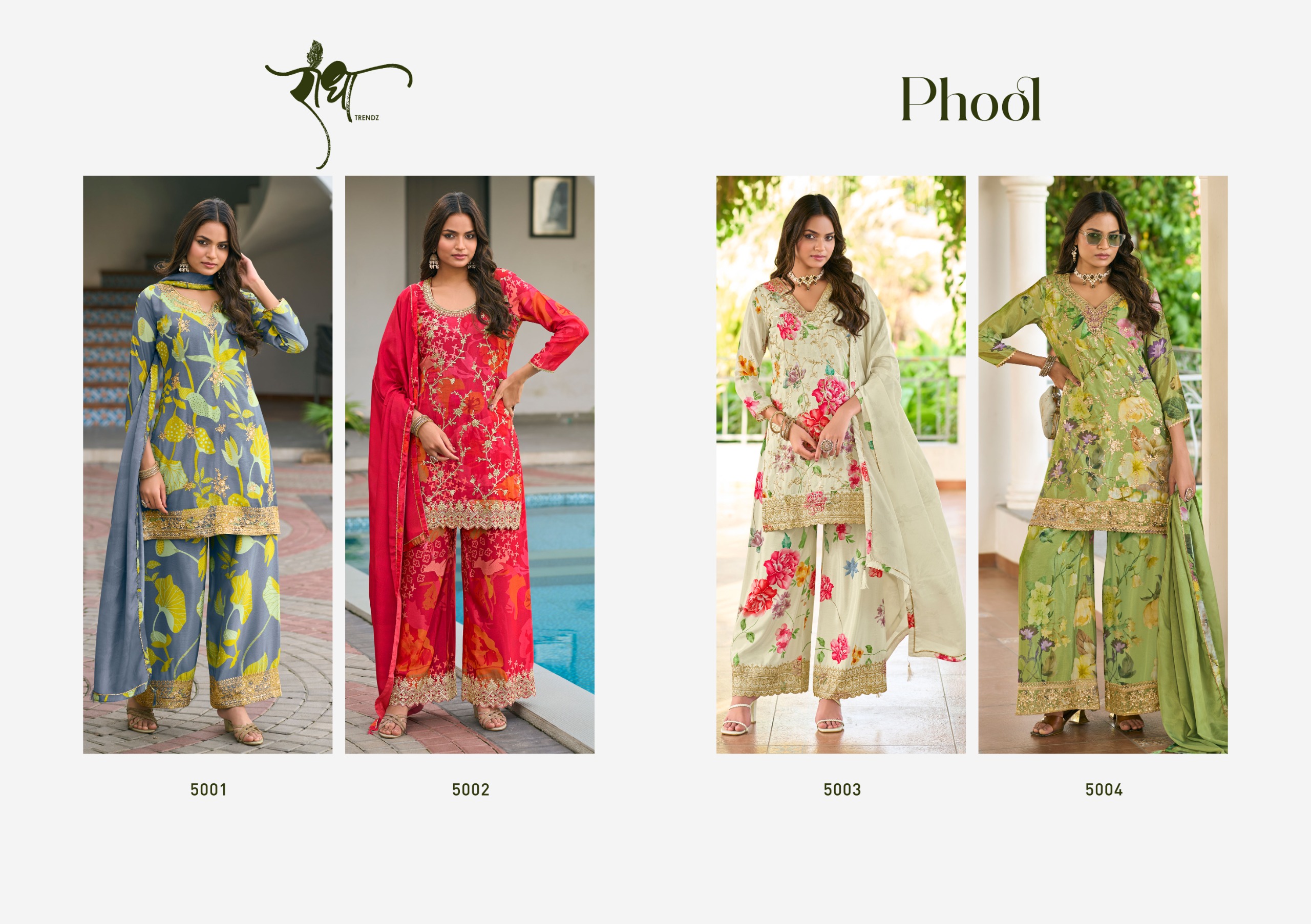 Radha Trendz Phool Wholesale Premium Chinon Salwar Suit - Image 4