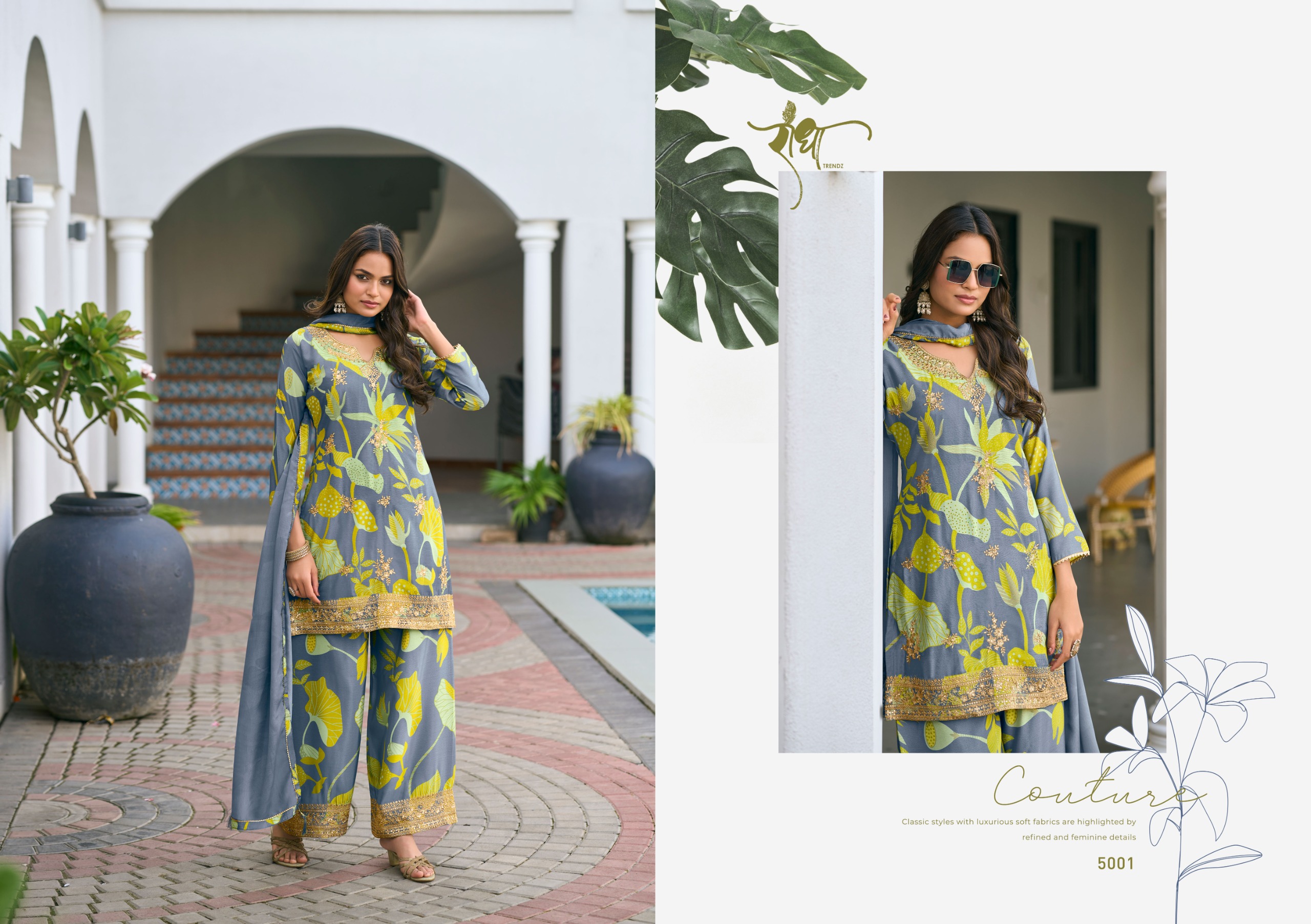 Radha Trendz Phool Wholesale Premium Chinon Salwar Suit - Image 7