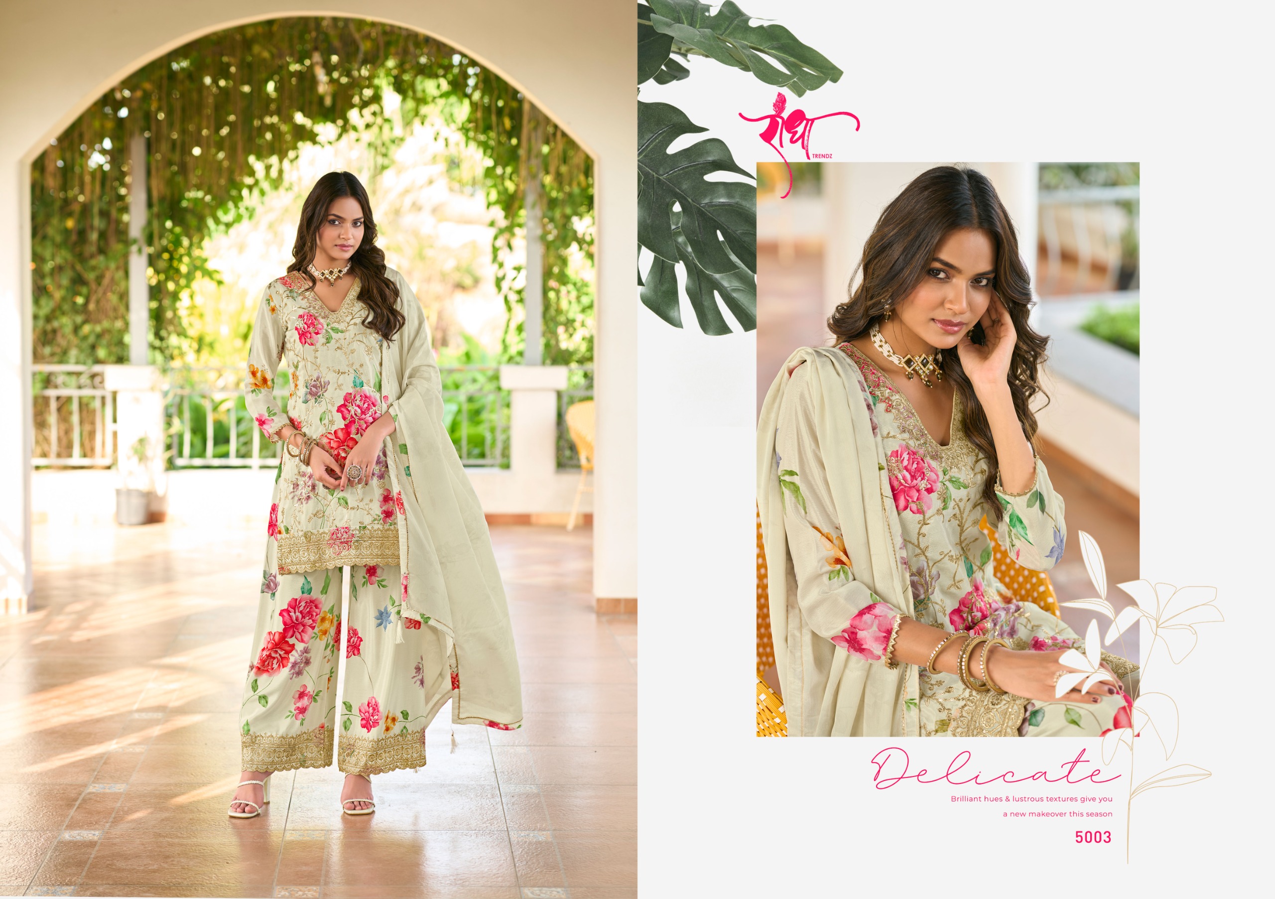 Radha Trendz Phool Wholesale Premium Chinon Salwar Suit - Image 10